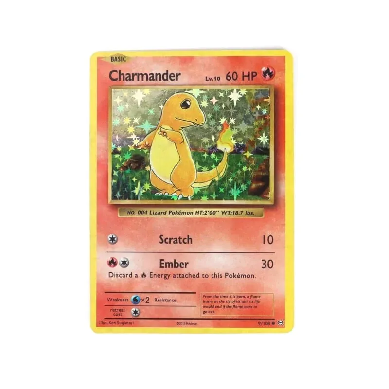 60/100Pcs English Pokemon Card 1996 Year Shining Charizard Pikachu Mewtwo trade Card Kids Pokemon Toy — image 3