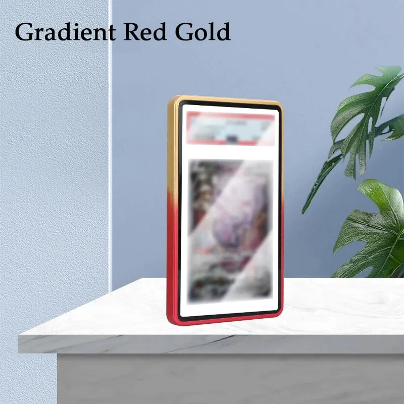 Étui de protection pour cartes classées en alliage d'aluminium, couleur dégradée, pour PSA/BGS, résistant aux UV et aux rayures, support d'affichage pare-chocs pour cartes de commerce — image 12