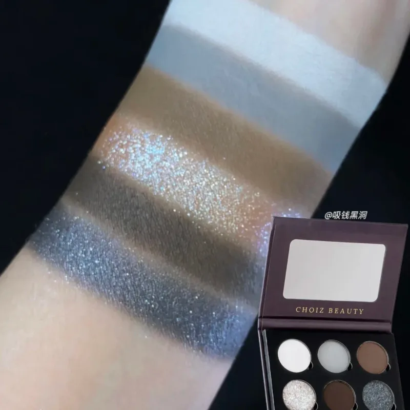 6 Color Eyeshadow Platte Green Matte Chameleon Shimmer Glitter High Pigmentated Eye Shadow Gothic Eyemakeup — image 11
