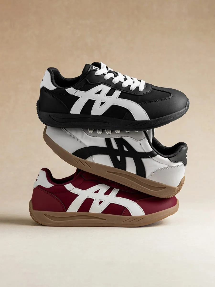 Barefoot Shoes Unisex Wide Width Artificial Leather Sneakers Classic Retro Minimalist Walking Shoes