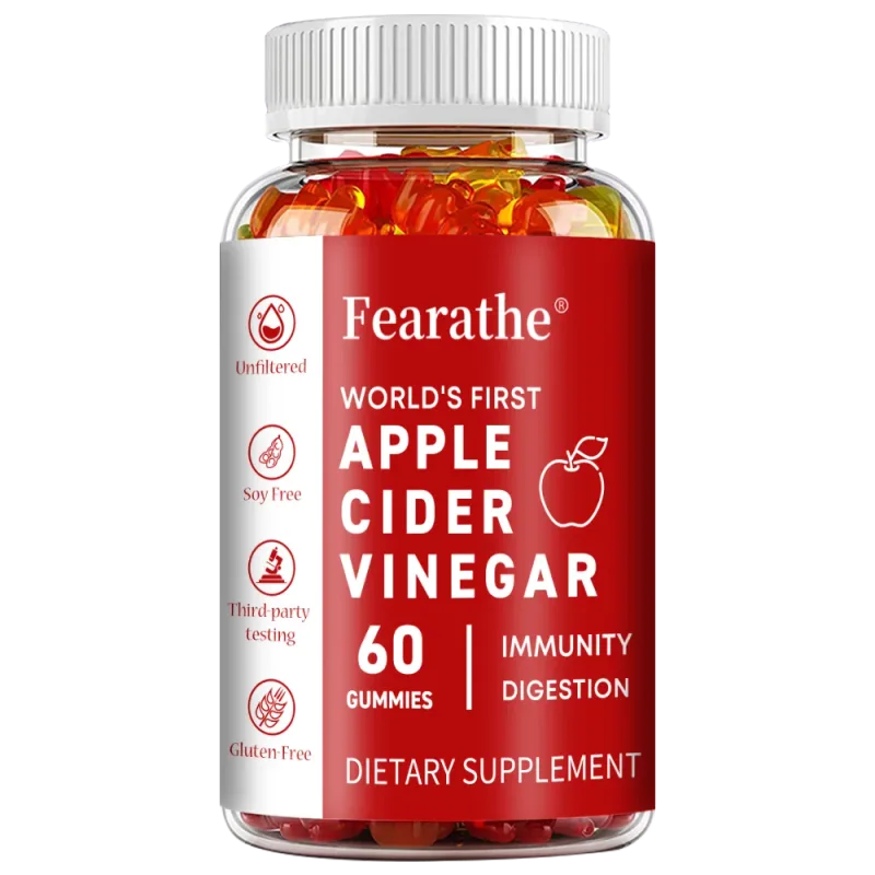 Gummies all'aceto di mele - 60 caramelle gommose vegane - Integratore ACV per la disintossicazione, il metabolismo, la digestione energetica e la salute dell'intestino — image 8