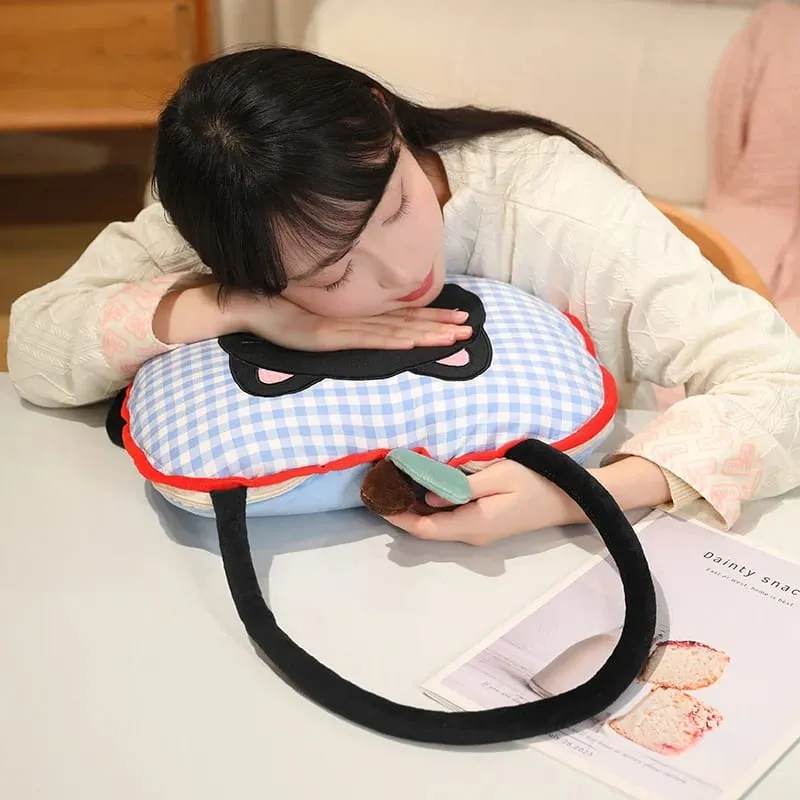Apple หมอนตุ๊กตาแมวตุ๊กตาหมอน Kawaii โซฟานุ่มเบาะเครื่องปรับอากาศผ้าห่มโยนหมอนน่ารักของขวัญวันเกิด — image 8