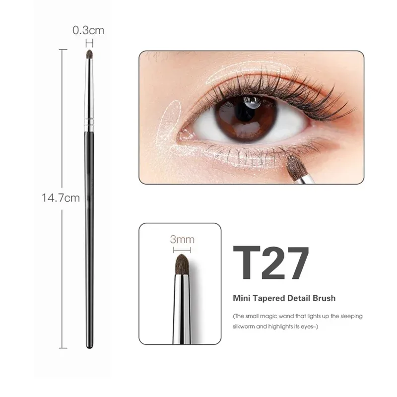 4Pcs Berus Pembayang Mata Halus Smudge Precision Eyeliner Berus Solek Kelopak Mata Penyerlah Berbaring Ulat Sutera Berus Solek Alat — image 9