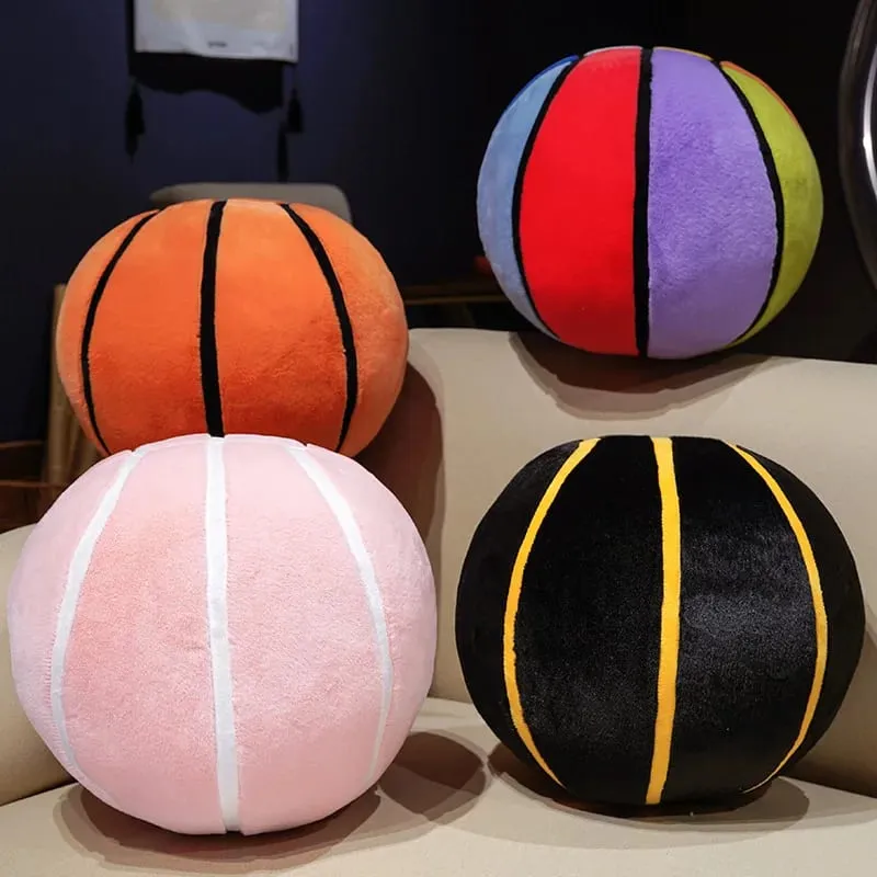 Simulasi Plushie Bola Keranjang Bantal Baling Bola Keranjang Isi Hiasan Bilik Tidur Montok Mesra Kulit Hadiah Percutian Untuk Lelaki Dan Perempuan — image 5