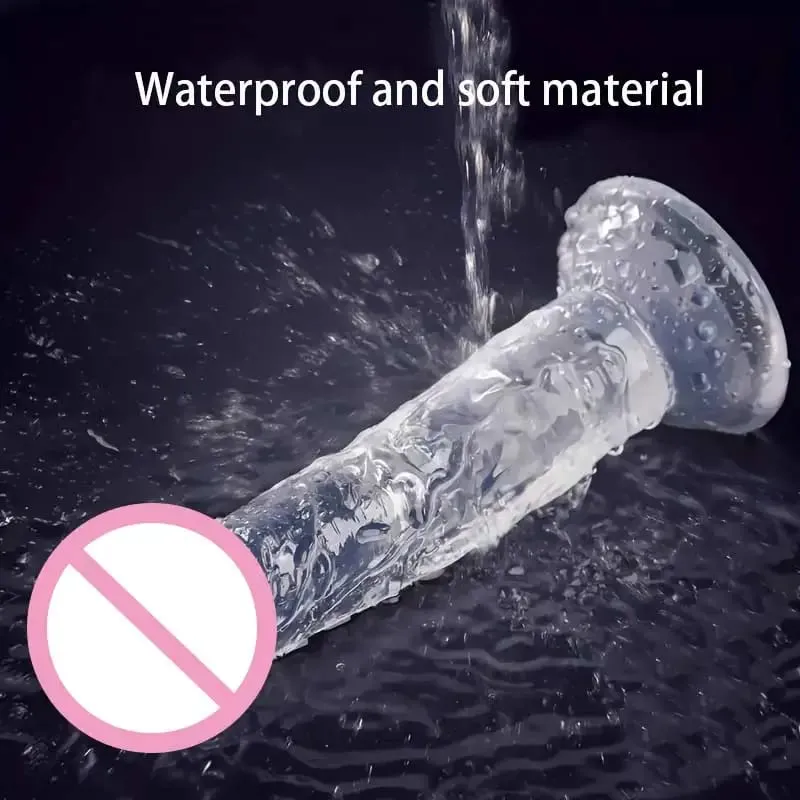 Super Economico Realistico Morbido Donne Erotiche Anali Grande Dildo Ventosa Jelly Dick Giocattoli Del Sesso Morbido Clitori Masturbatori Vaginali Pene — image 5