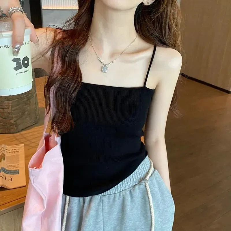 Backless Strap Tank Top Casual Women Halter Crop Tops Summer Sleeveless Camis Slim Solid Short Female Tube Cropped Vest 2026 — image 8