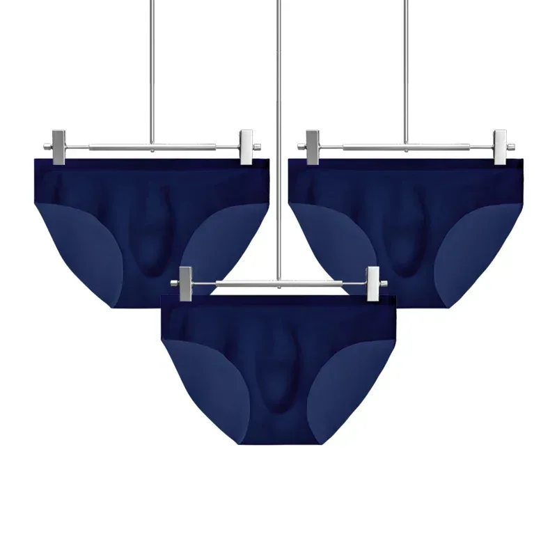3PC Herrenunterwäsche aus Eisseide, Sommer atmungsaktiv, schnell trocknend, nahtlose Shorts, transparent, ultradünn, personalisierbar — image 26