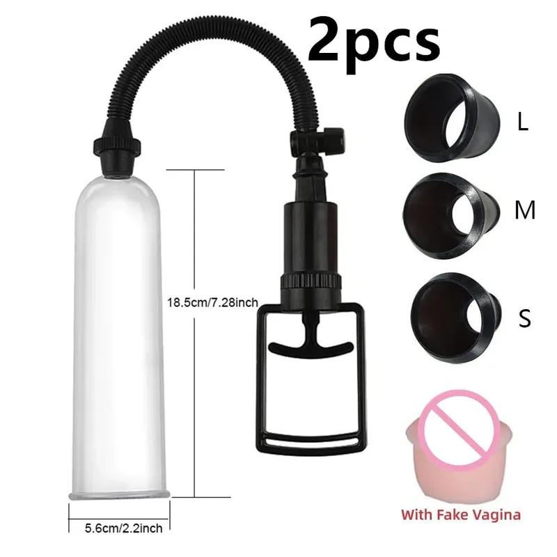 Pompa manuale per estensore del pene Giocattoli del sesso Dick Stimolare Extender Masturbatore Pompa per vuoto maschile Ingranditore del pene Grande cazzo Allenatore duraturo — image 16