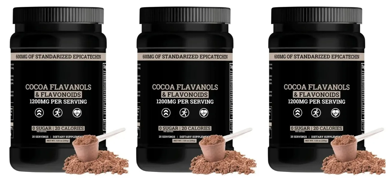 Cocoa Flavanols & Flavonoids Powder 200g (25 Servings) with Epicatechin 600mg Supports Antioxidant & General Wellness Sugar-Free — image 9