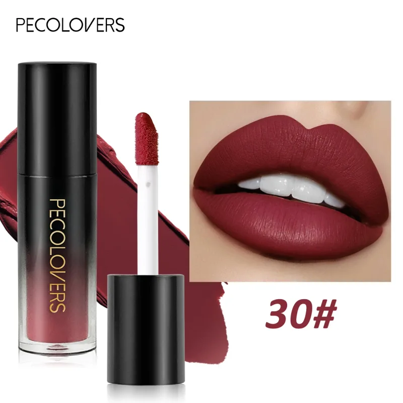 หลายสี Matte Velvet ลิปกลอสกันน้ำ Long-Lasting Non-Stick CUP Smooth ลิปสติกใช้สีสูง Rendering — image 33