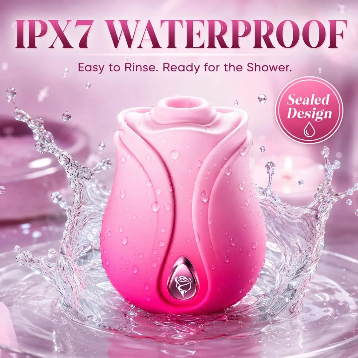 Rose-Sucking Vibrator สำหรับผู้หญิง Clitoris Stimulator G Spot Thrusting Vibrating หญิง Masturbator หัวนมนวดของเล่นสำหรับผู้ใหญ่ — image 6