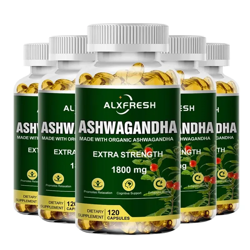 Original Ashwagandha Capsules High Potency Root Extract for Stress & Vitality Balance Hormones — image 9