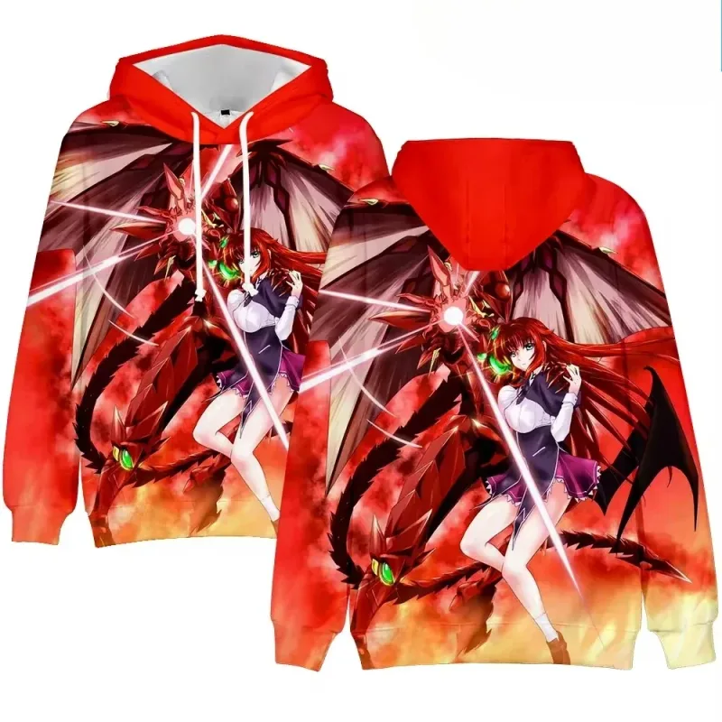 Hot High School DxD Rias Gremory Merch Hoodies Pullovers Women Men Fashion Casual HipHop Sweatshirts Long Sleeve Sweatshirts — image 4