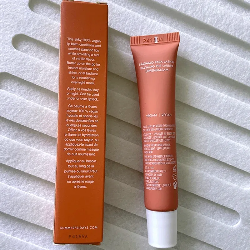 Summer Limited Rho Vanilla Beige LipBalm Set di rossetti trasparenti idratanti Tubo morbido e liscio Specchio per labbra Lucidalabbra Blum per labbra Trucco — image 8