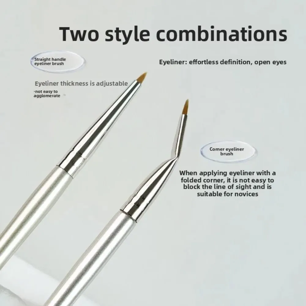 5 Buah Kuas Eyeliner Multifungsi Kuas Eyeliner Sudut Kuas Sudut Kanan Kuas Rias Sangat Halus Kuas Aegyo Sal — image 5