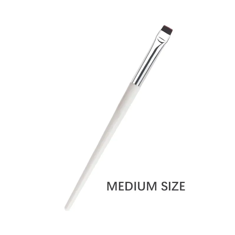 Set di pennelli per trucco eyeliner a lama da 1/3 pezzi Pennelli per sopracciglia piatti ultra sottili ad angolo fine sotto gli occhi Posiziona il pennello per dettagli precisi — image 13