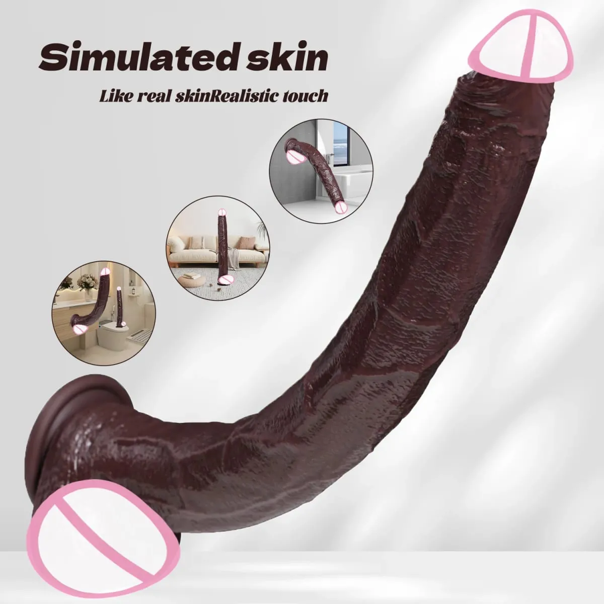 ealistic Langer Dildo Schwarzer Analplug mit Saugnapf Langer Penis Butt Plug Sexspielzeug für Männer Frauen Phallus Anal Dilator Stimulatio — image 6
