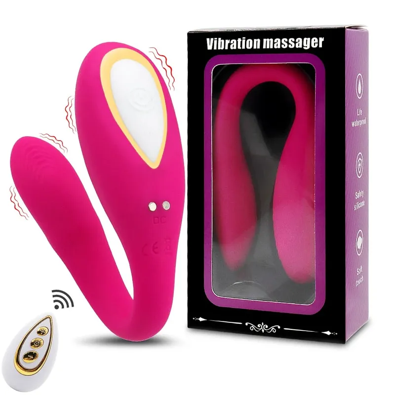10 Mode U Bärbar Dildo Trådlös Fjärrkontroll Vibrator för Par Kvinna G Spot Stimulator Sexleksaker Varor för Kvinnor Vuxna 18 — image 8