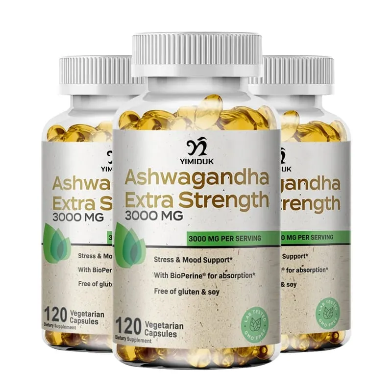 Organic Ashwagandha Root Extract Capsule Ashwagandha Supplement Help Stress Focus Brain Energy Support Sleep Health — image 8