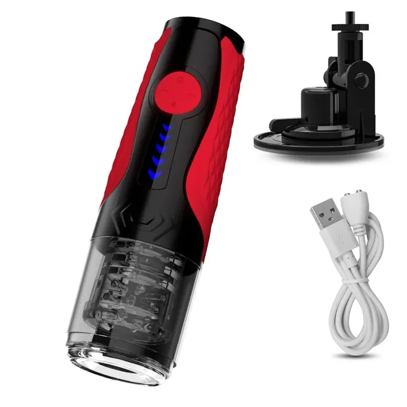 Telescopic ชาย Masturbator อัตโนมัติ Thrusting หมุน Mastubator คัพไฟฟ้าของเล่นพ็อกเก็ตหีสำหรับชายอุปกรณ์สำหรับผู้ใหญ่ — image 9