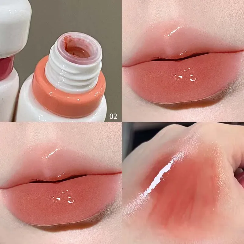 Herorange Glossy Lip Gloss Увлажняющий водянистые пухлые губы, стойкий на осень-зиму — image 10