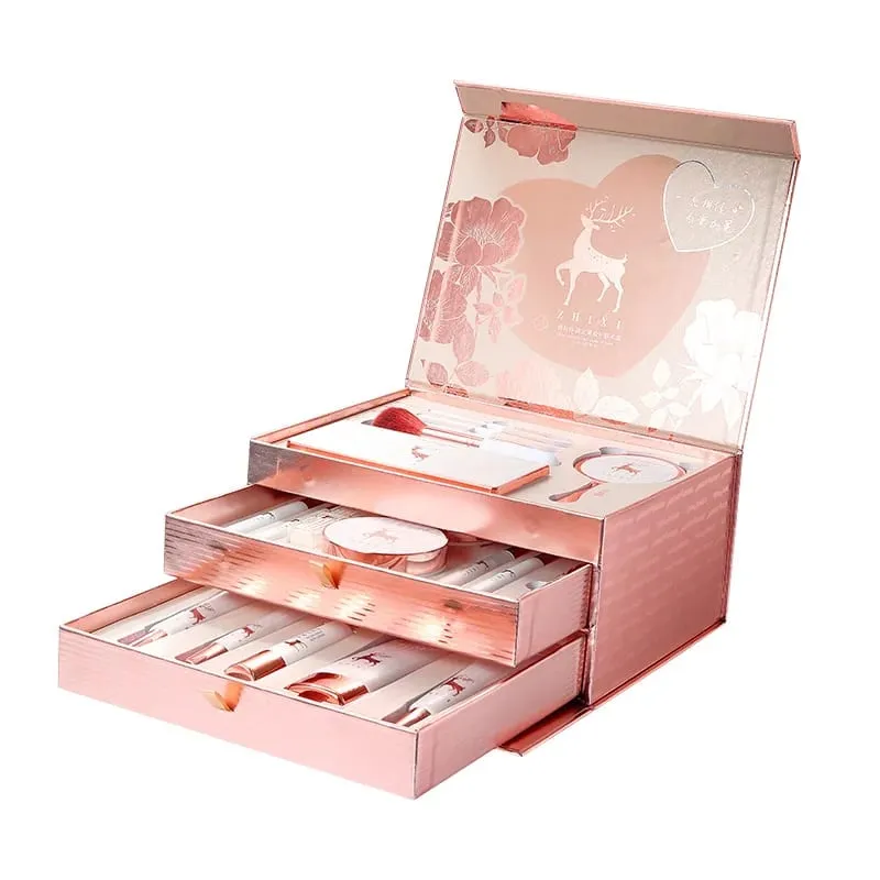 Juego de 20 piezas de maquillaje, caja completa, lápiz labial, sombra de ojos, juego de regalo, productos completos para el cuidado de la piel, cosméticos para mujeres — image 6