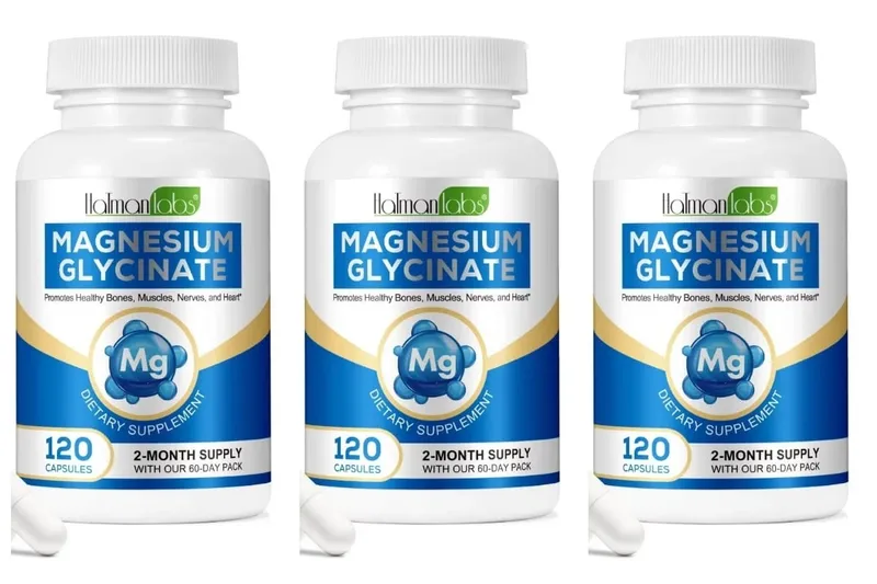 Kapsul Magnesium Glycinate dengan 208mg Elemental Bisglycinate untuk Otot Tulang yang Sihat & Sokongan Saraf Dewasa 120 Kapsul — image 9