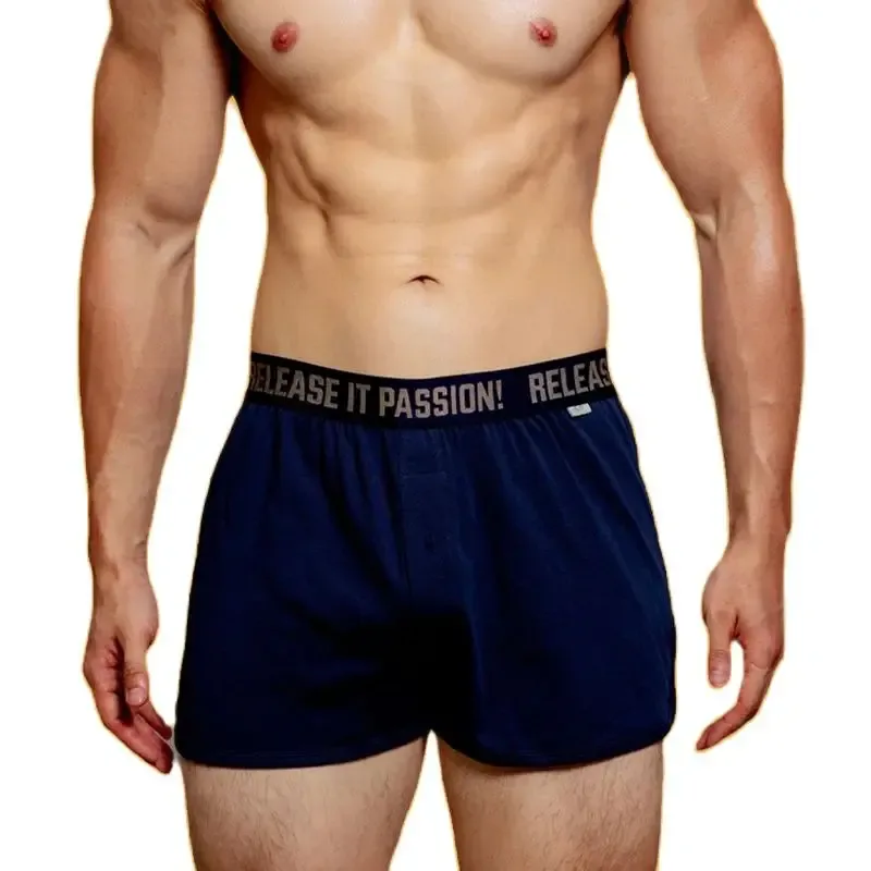 Intimo Uomo Mutandine Pantaloncini Uomo Intimo Cotone Boxer Tinta unita Cuecas Masculinas Home Boxers Pantaloncini Ropa Interni Hombre — image 5