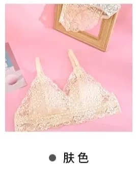 French Summer Bralette – bezdrátová push-up podprsenka pro malý hrudník, ultra tenké trojúhelníkové košíčky a sexy sada spodního prádla a sexy tushy — image 8