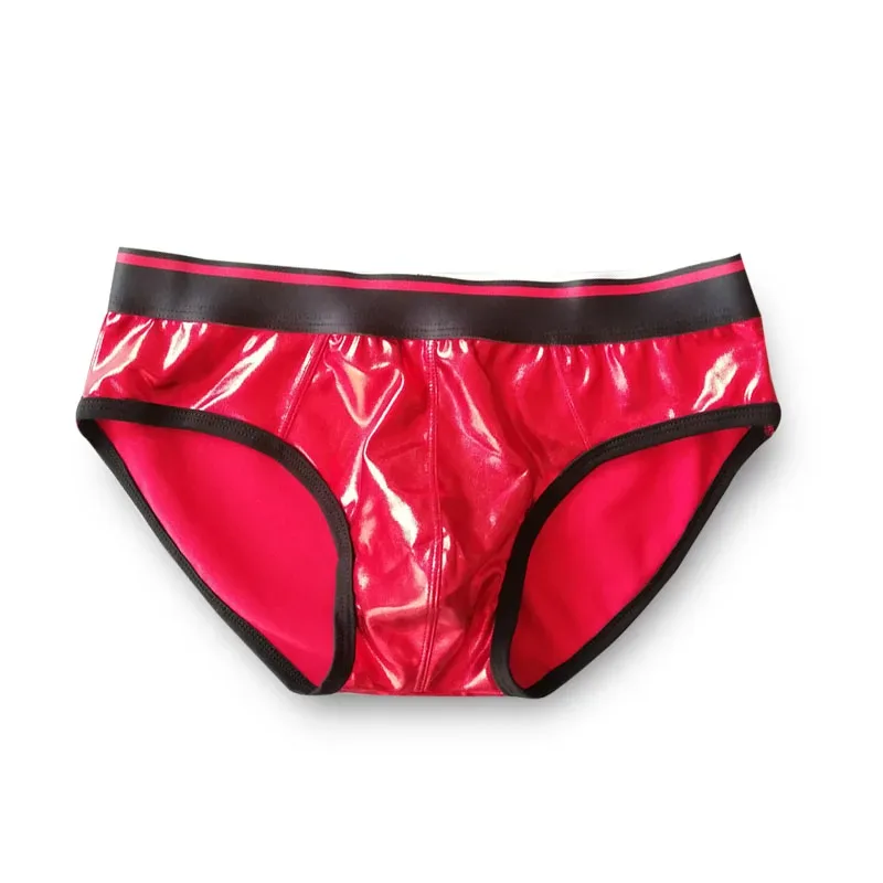 ชุดชั้นในเซ็กซี่ชายสิทธิบัตรหนัง Shinning กางเกง Jockstrap ยืด Sissy POUCH ชุดชั้นในชายแฟชั่น Comforty — image 2