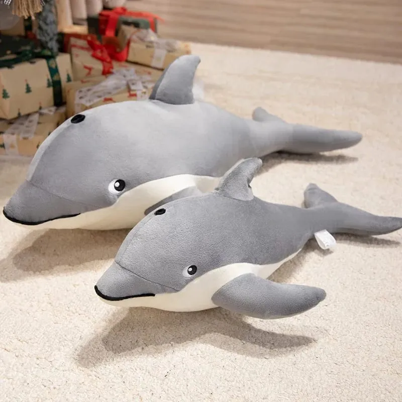 50/70cm Dolphin Plush Pillow Simulation Marine Animal Stuffed Cushion Fluffy Sofa Throw Pillow Soft Stress Relief Home Decor — image 6
