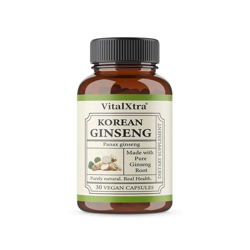 Supplément de ginseng coréen de 1 000 mg – Haute puissance pour la concentration énergétique, la vitalité et le soutien immunitaire pour les hommes et les femmes