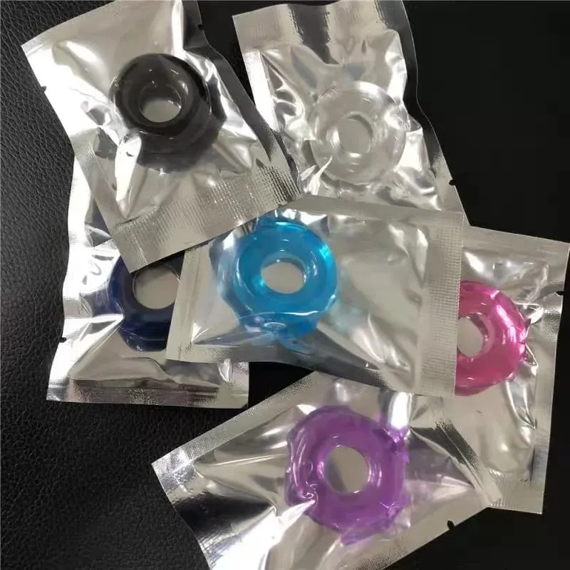 5/10 Buah Cincin Penis Tahan Lama Silikon Pria Dewasa Penunda Ejakulasi Cincin Karet Ayam Mainan Seks Pembesaran Penis untuk Cincin Seks Pria