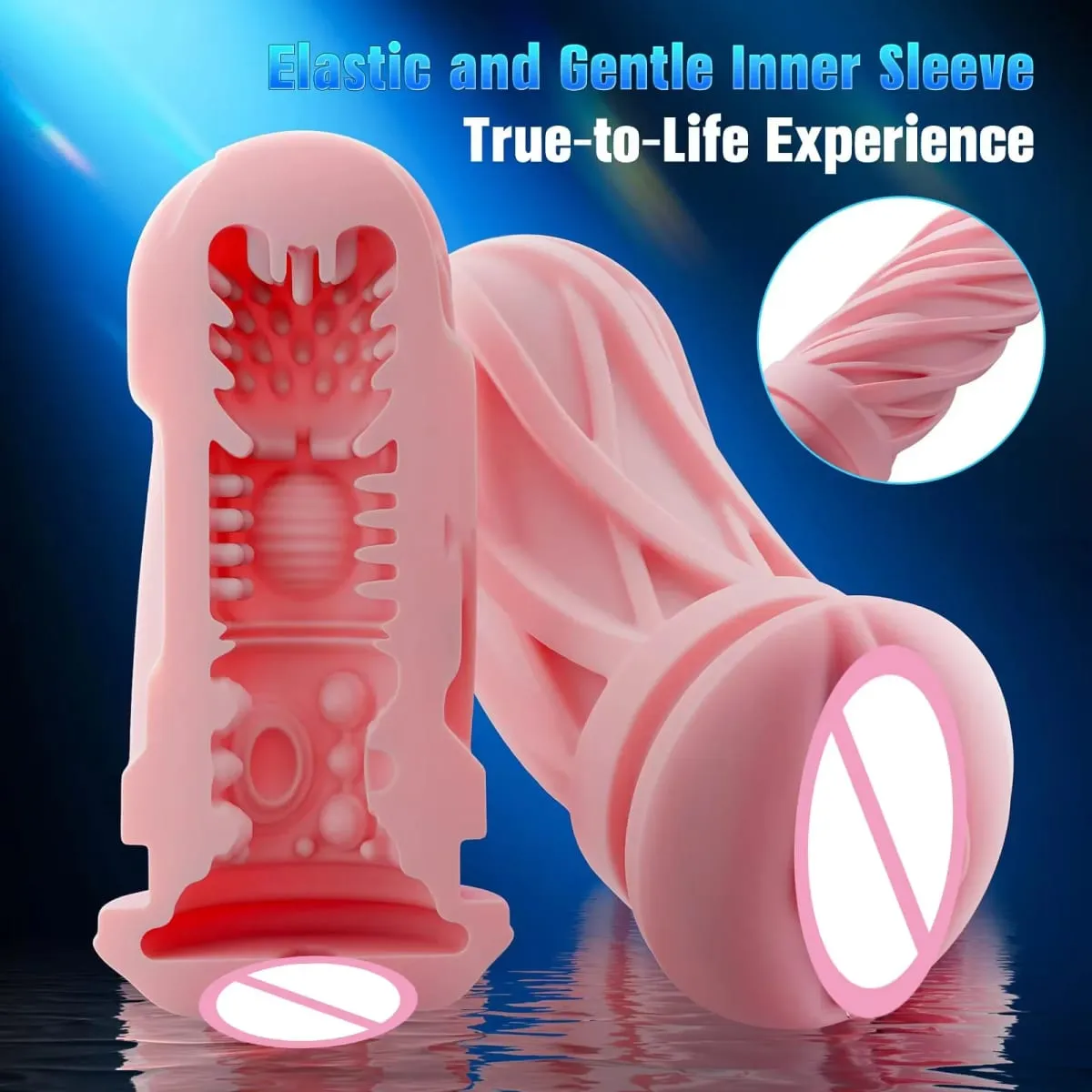 Leten Menyodorkan Pria Masturbasi Vagina Saku Menyodorkan Stroker 5 Mode Kecepatan Seks Suara Sepong Masturbasi Cup Mainan Seks untuk Pria — image 6