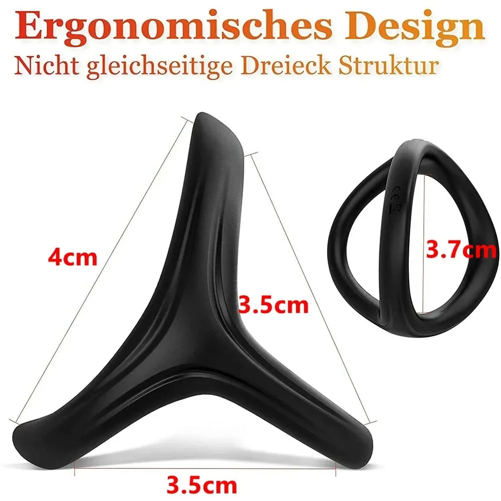 Anel peniano de silicone, anel de bloqueio de sêmen, atraso na ejaculação, alta elasticidade, duração, anel peniano, brinquedos sexuais para homens, casais, adultos 18 + — image 4