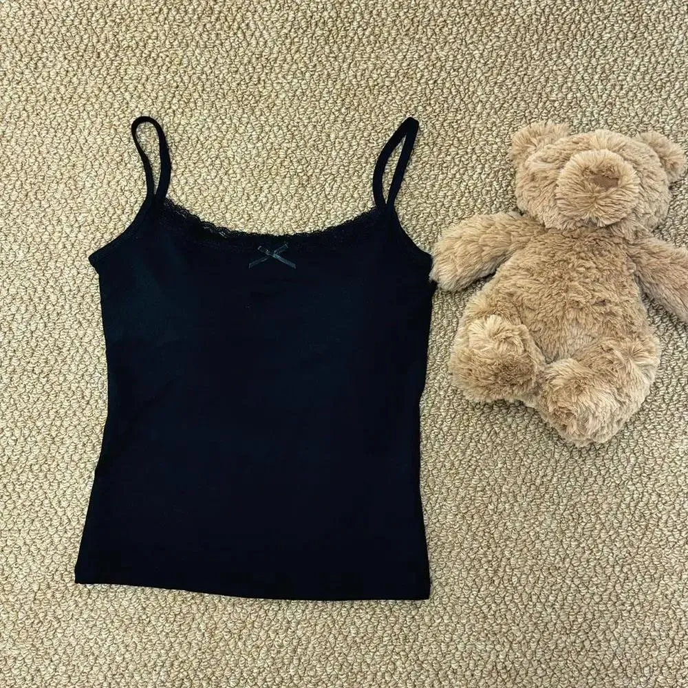 Maillot de corps en dentelle avec coussinets de soutien-gorge, sous-vêtements doux, débardeur à bretelles au dos, vêtements intérieurs Slim, été, extérieur polyvalent pour femmes — image 10