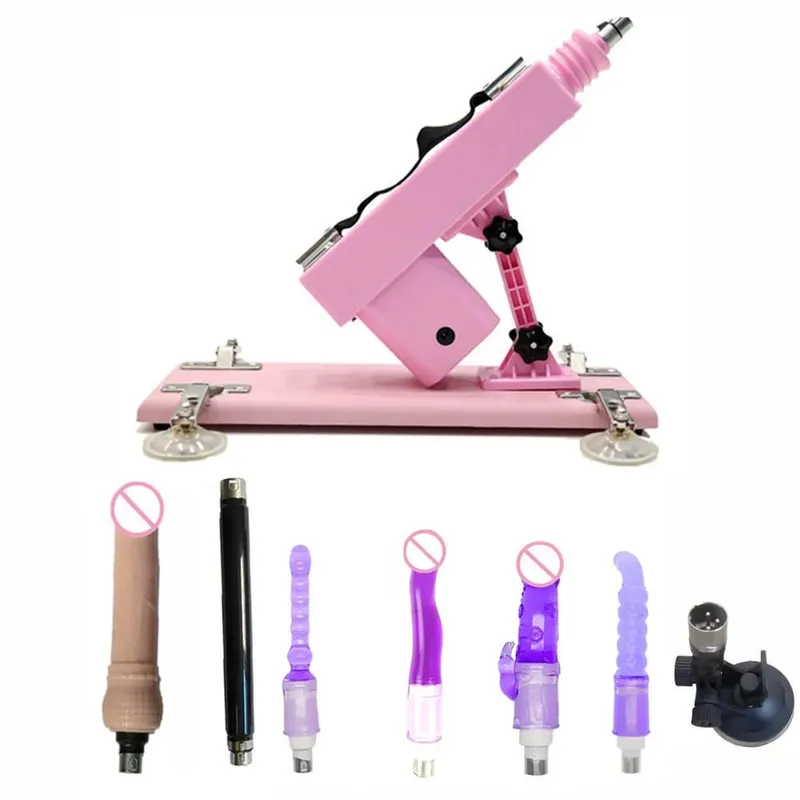 Macchina automatica del sesso del vibratore del motore forte con gli allegati del dildo Giocattoli regolabili del sesso della macchina di amore della pistola per il gioco adulto delle donne dell'uomo — image 17