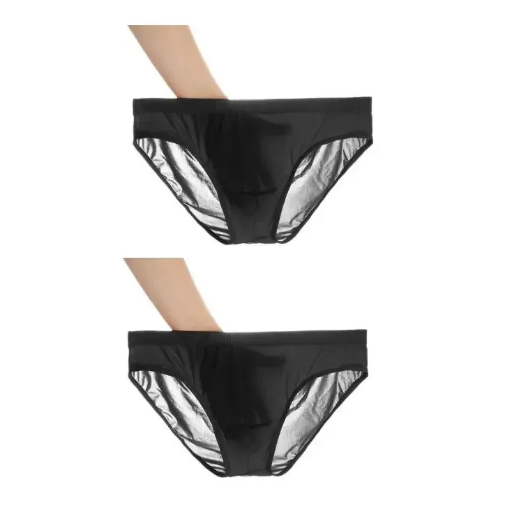 2PCS Ultra Thin Ice Silk กางเกง Plus ขนาด M-4XL สีทึบเยาวชนโปร่งแสงต่ำเอว Breathable เซ็กซี่ชายกางเกง — image 20