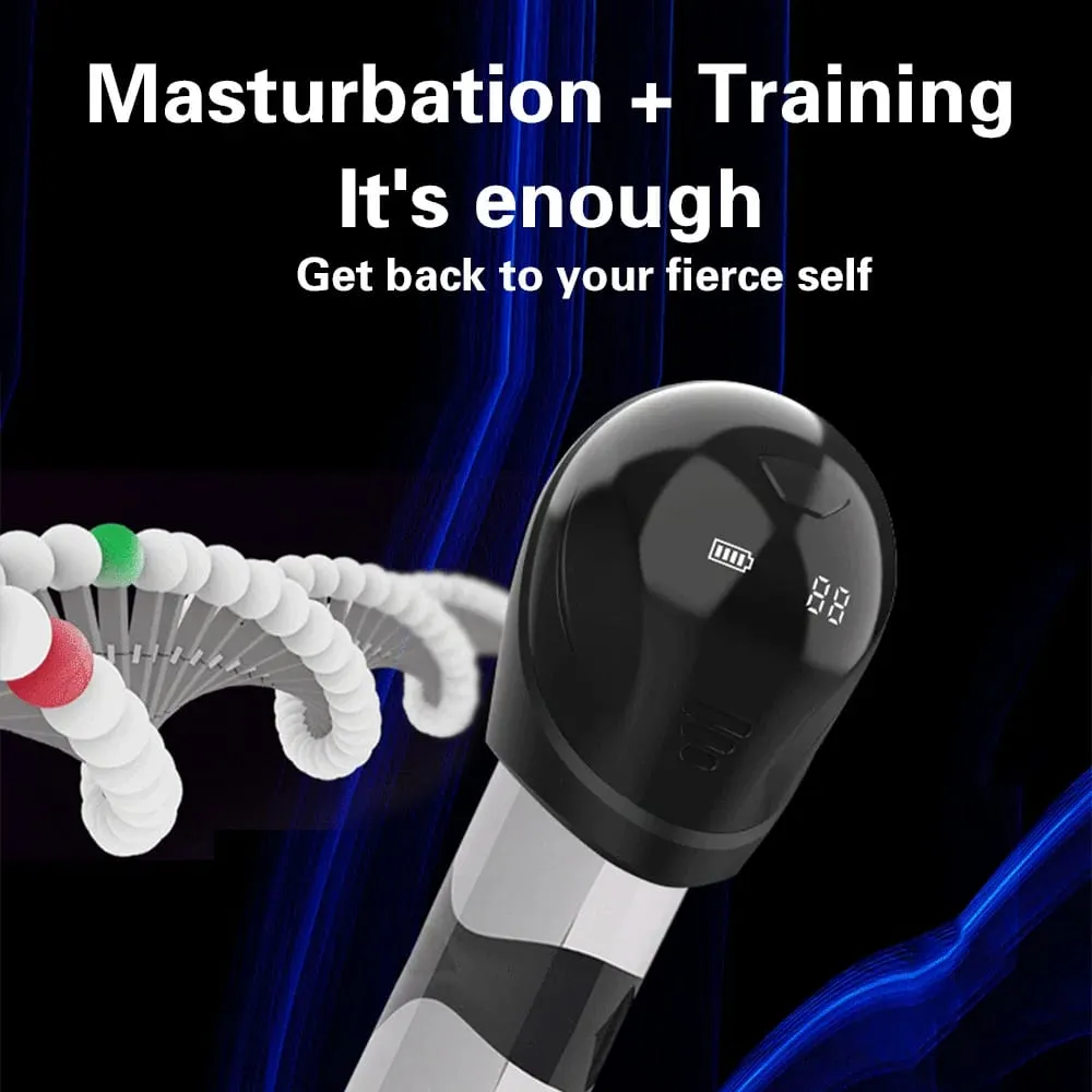 Masturbatori del vibratore dell'allenatore dell'ingrandimento del pene regolabile per gli uomini 10 modalità di vibrazione Stimolatore del glamour Massaggiatore Giocattoli del sesso per adulti