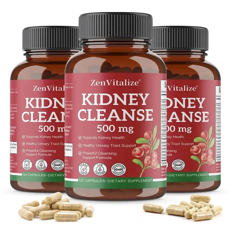 Kidney Cleanse Supplement with Cranberry Supports Urinary Tract Renal Health & Immune System Function — image 11