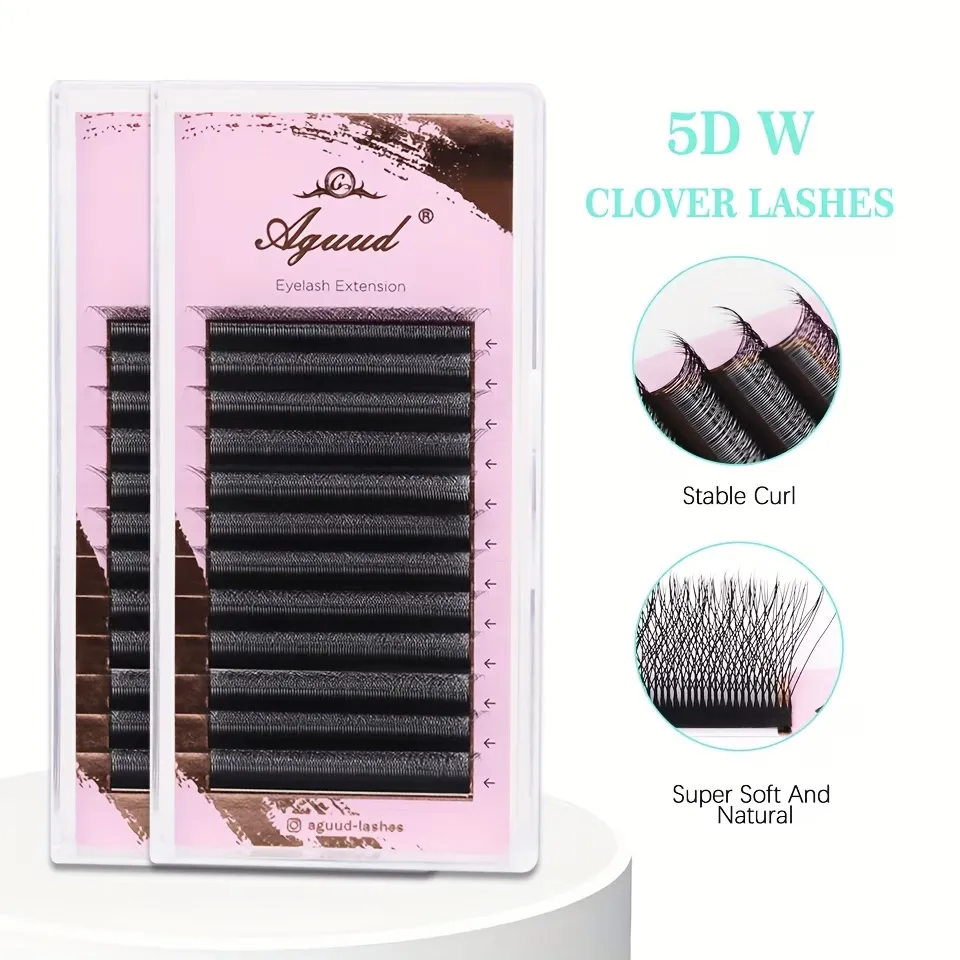 2D 3D 4D 5D W Tvar Automatické kvetení Premade Vějířky Prodlužování řas Přirozeně jemné Individuální Řasy Makeup Cilia — image 1