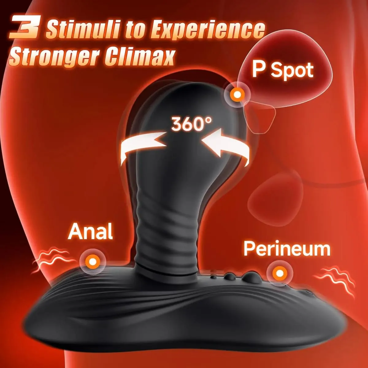 Oturmak ve Binmek Dönen Titreşimli Yapay Penis Vibratör Uzaktan Kumanda G Noktası Stimülatörü prostat masaj aleti Yetişkin Seks Oyuncakları Kadın Erkek için — image 4