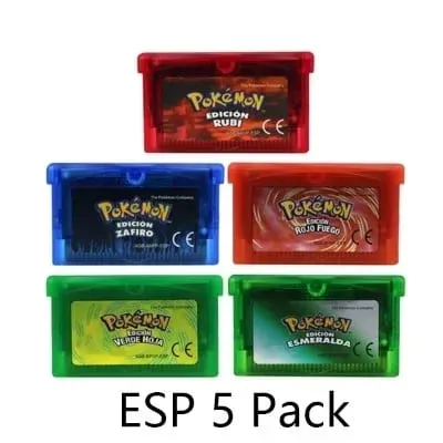 GBA jeu Pokemon série cartouche de jeu vidéo carte de Console Pokemon émeraude rouge feu rubis feuille vert saphir multi-langue — image 33