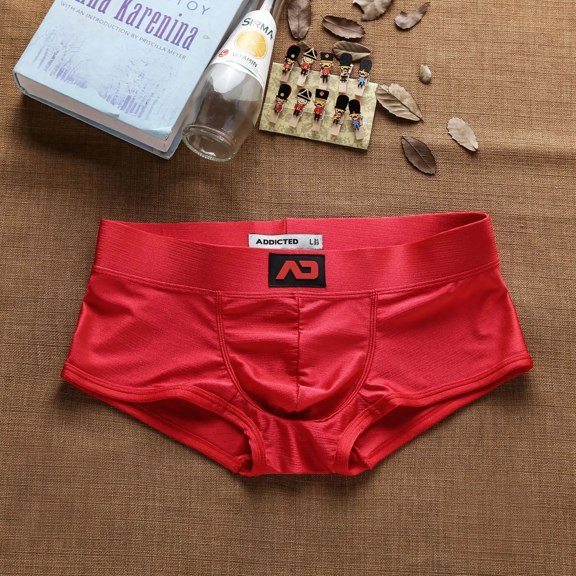 Pantaloni ad angolo piatto da ragazzo rialzati spazzolati a vita bassa da uomo — image 6