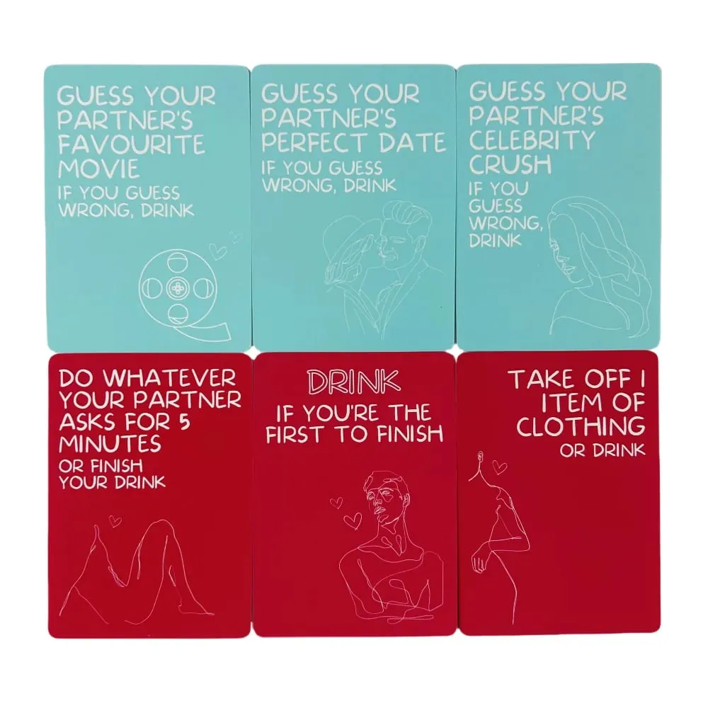 Gioco di carte Entusiasta Esausto Migliori giochi di bevute per coppie 50 mazzi di carte da gioco per carte ubriachi da festa — image 4