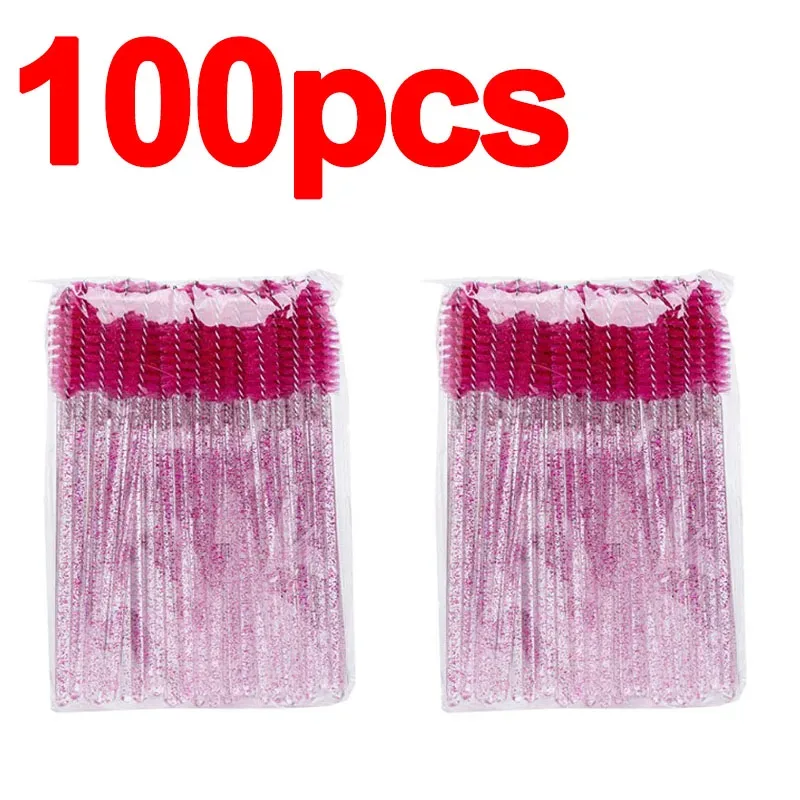 Berus Mikro 50/100pcs baharu untuk Berus Bulu Mata Berus Spoolie Kristal Sikat Kening Alat Kecantikan Solek untuk Bulu Mata HZS24 — image 13