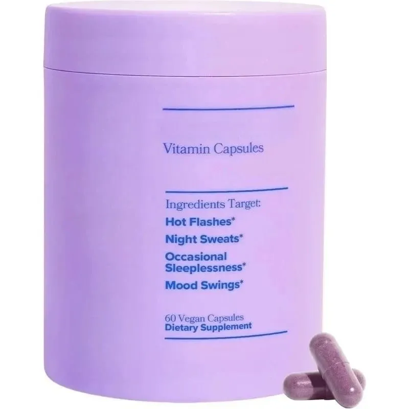 Vitamin Kompleks Wanita dengan Vitamin D3 B6 Penggunaan Menopaus Membantu Melegakan Peluh Malam Perubahan Mood Suplemen Makanan Kesihatan 60 Keping