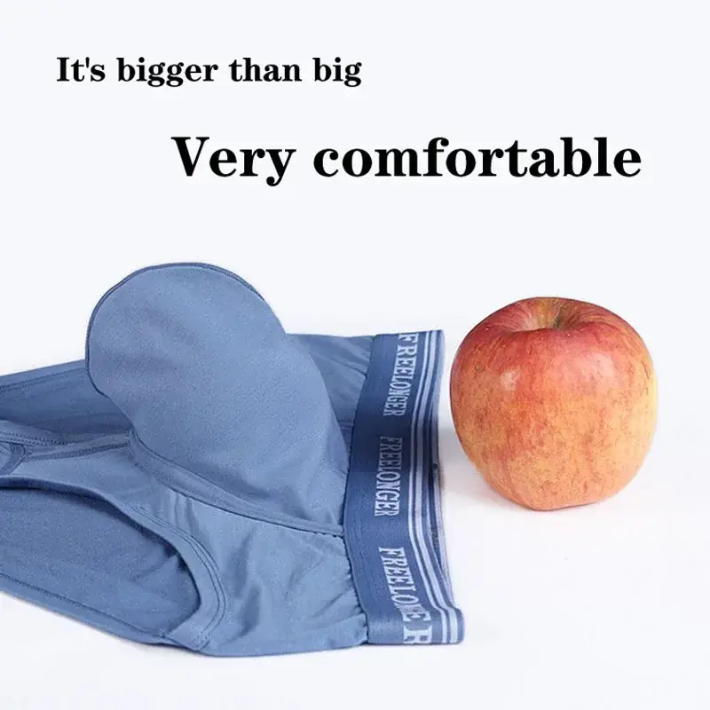 Large Pouch Men's Panties U Convex Front Pocket Flat Foot Triangle Sexy Shorts Fashionable Underwear for Men — image 11