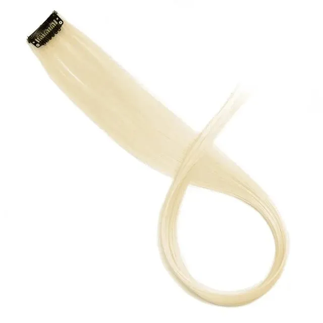 Clip sintetica lunga dritta da 22 pollici nelle estensioni dei capelli Posticci ad alta temperatura Colori arcobaleno Accessori per capelli per le donne — image 15