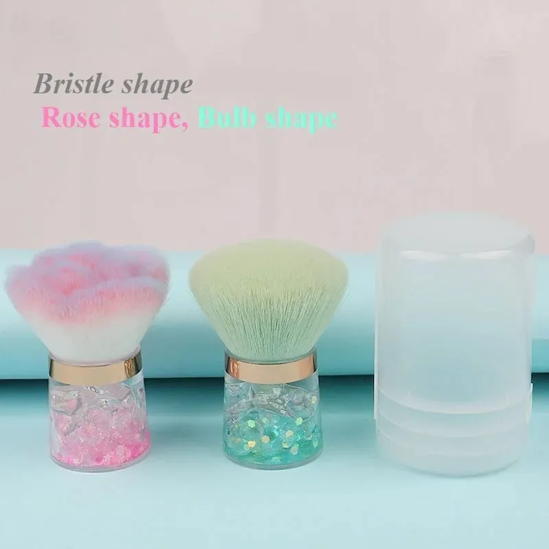 4-Color Petal Blush & Highlighter Brush Set – Diffused Watercolor Flush Cloud Skin Natural Glow Buildable Soft Texture Spring — image 11